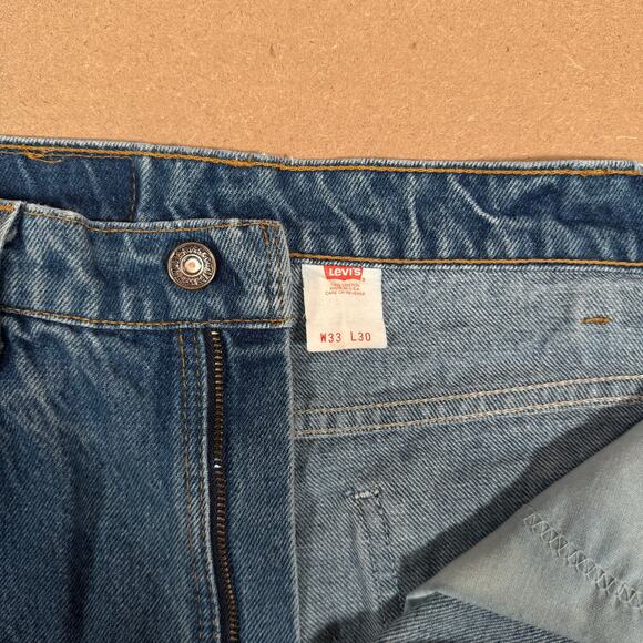 Vintage Levi’s 517 Orange Tab Blue Denim Jeans Fits like 32x29 Bootcut USA 90s - Picture 5 of 8